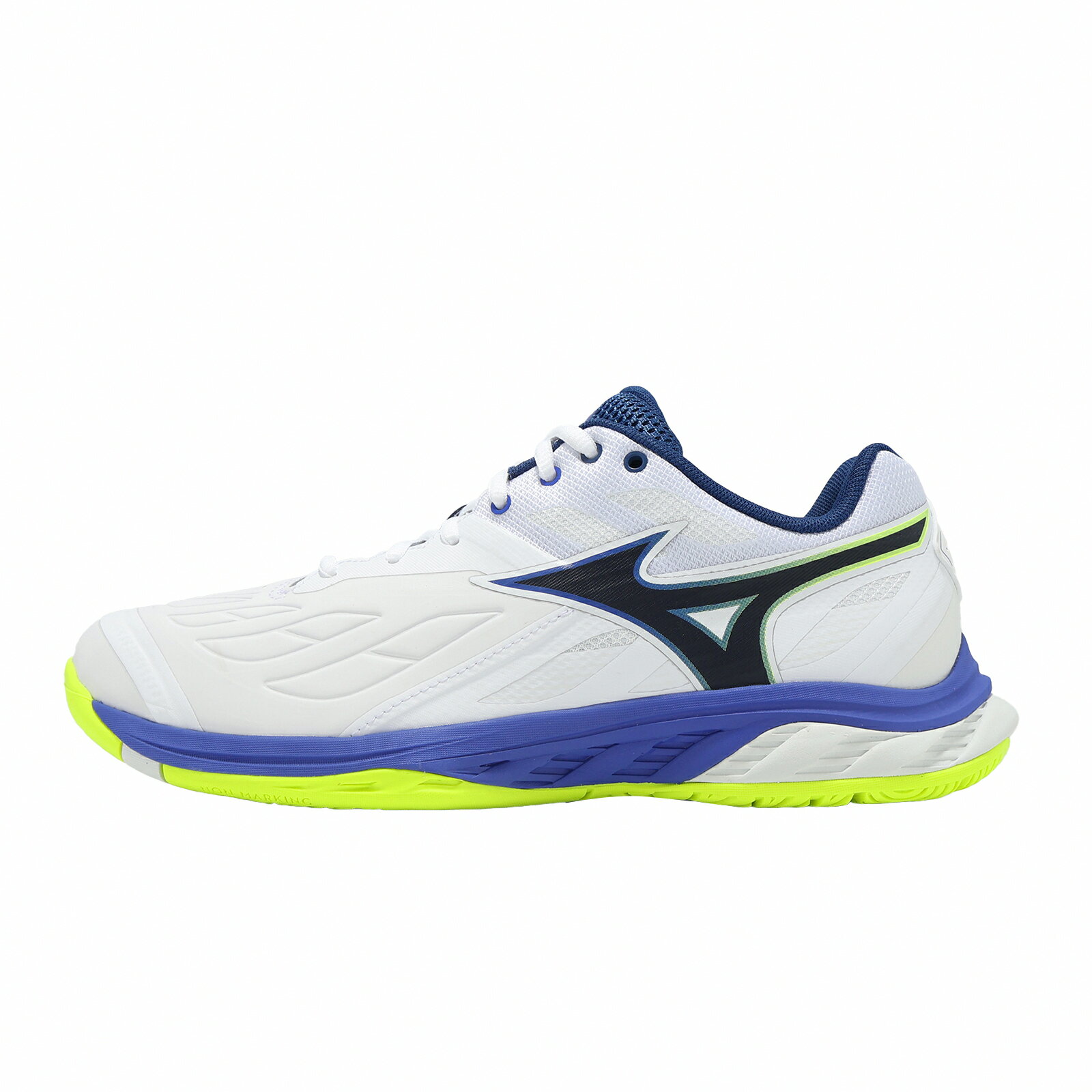 Mizuno 美津濃 羽球鞋 Wave Fang 2 寬楦 男鞋 女鞋 藍 綠 回彈 包覆 緩衝 71GA2313-51