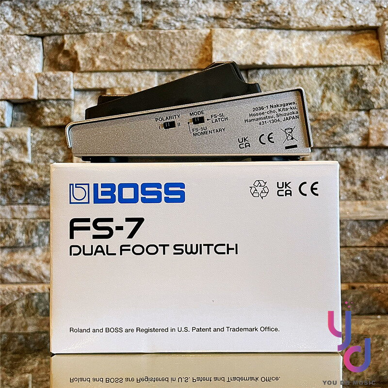 現貨可分期贈短導線BOSS FS-7 Dual Footswitch 效果器AB 切換踏板免