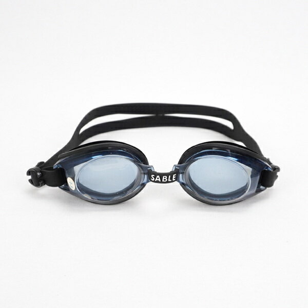 Sable [SB602PT] 黑貂泳鏡 標準型平光泳鏡 光學鏡片 矽膠頭戴 泳池 戲水 訓練 黑 福利品