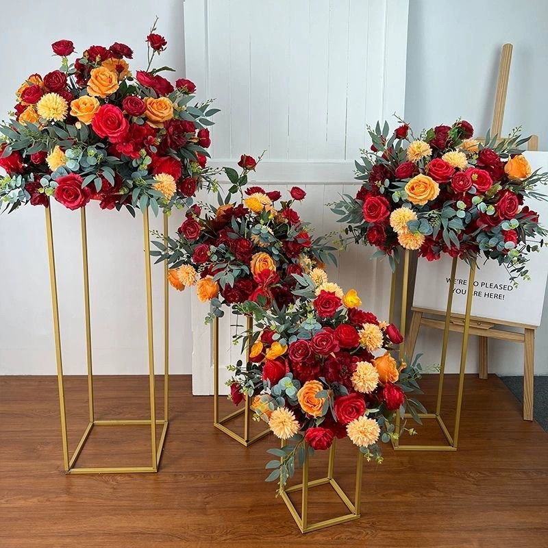 工廠直銷 特惠/免運 開立發票 展架 畫框架 婚禮展示架 迎賓架 背景架 婚禮道具架 婚慶幾何新款鐵藝路引屏風道具擺件背景婚禮舞臺裝飾佈置架子