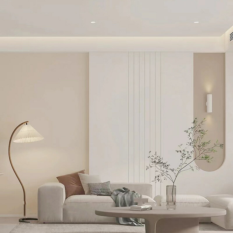 3d立體感造型墻紙客廳電視背墻裝飾奶油墻佈臥室壁紙