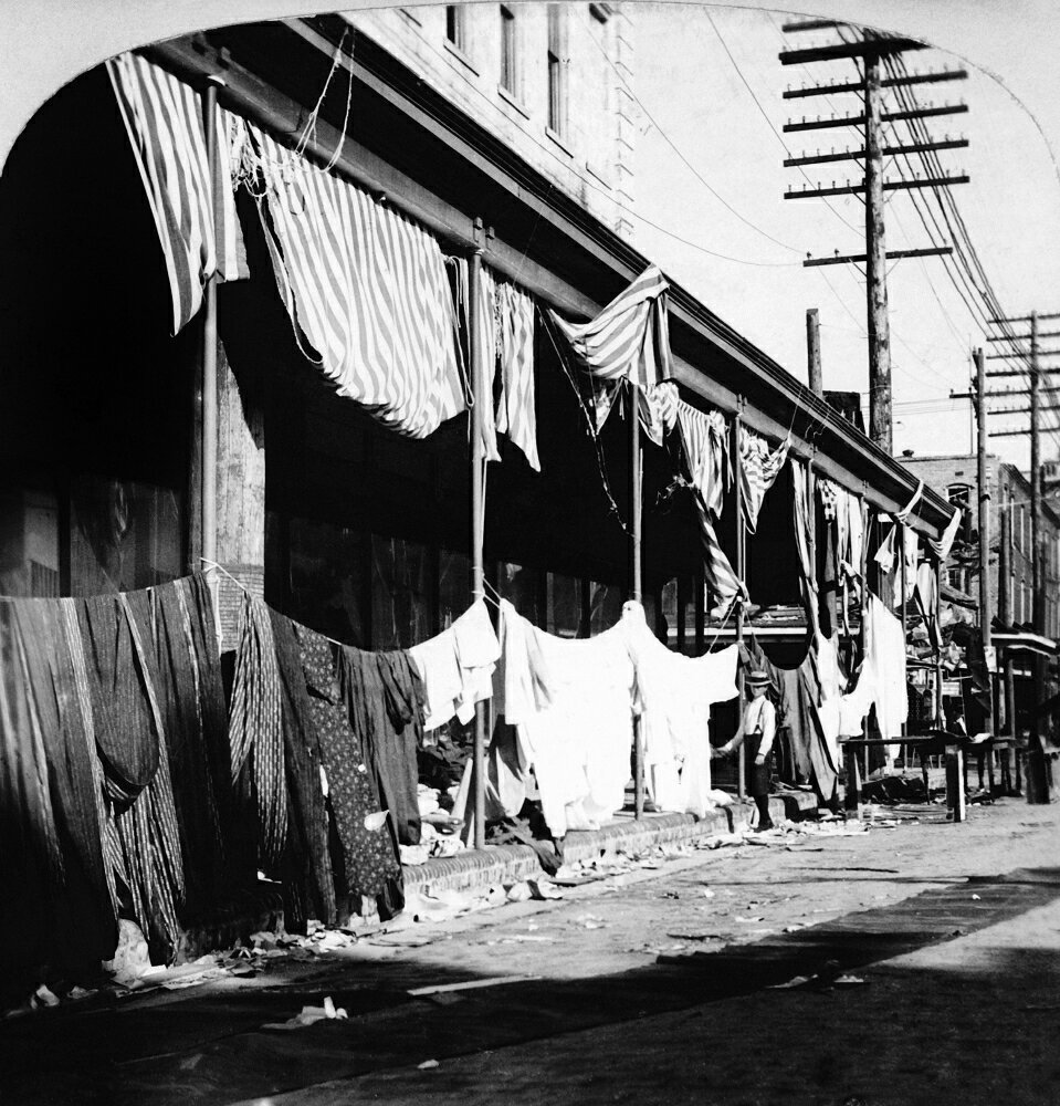 Posterazzi: Galveston Flood 1900 Nmerchants Drying Goods After Flooding ...