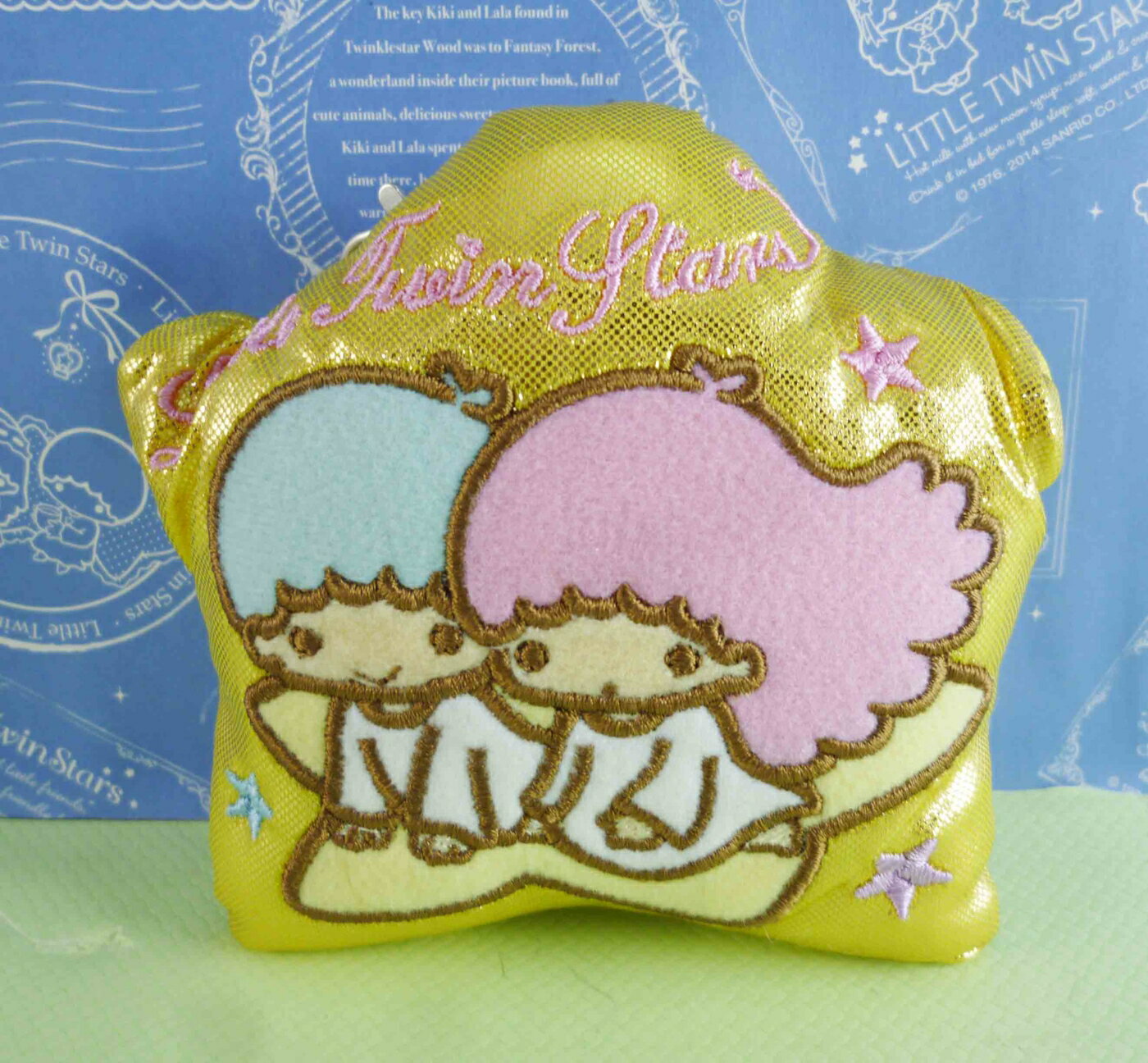 【震撼精品百貨】Little Twin Stars KiKi&LaLa 雙子星小天使 零錢包 金色 震撼日式精品百貨