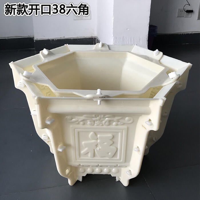 水泥花盆模具六角歐式加厚盆景混泥土現澆磨具塑料模型羅馬柱自制    【買它】