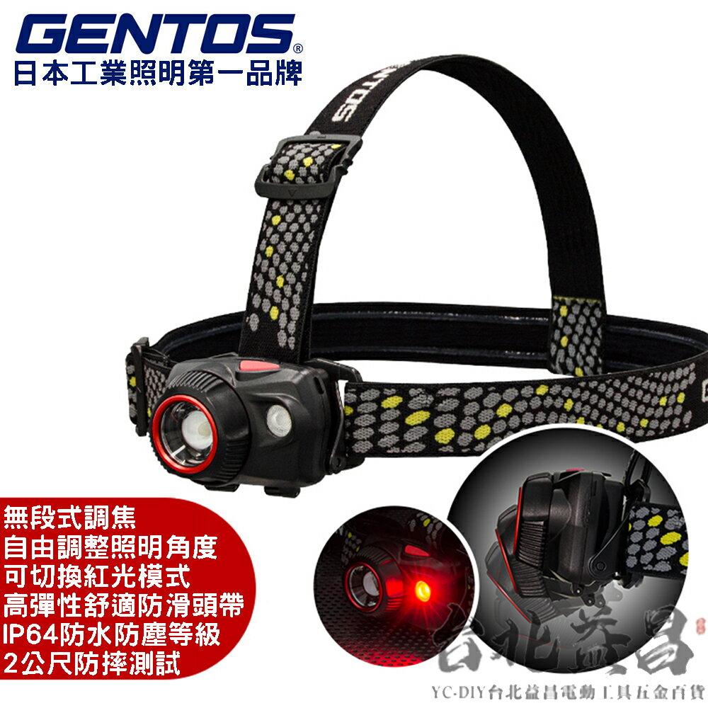 【臺北益昌】日本 GENTOS WS-343HD W Star 專業 高亮度 頭燈 320 流明 IP64