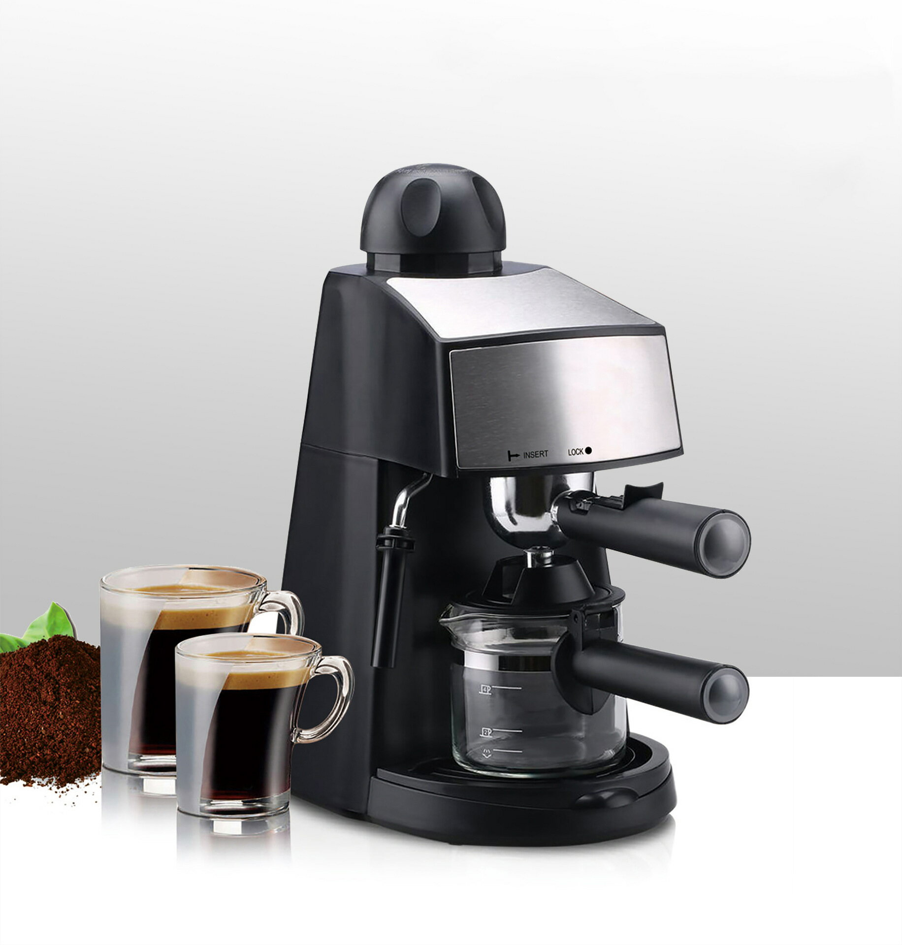 咖啡機 110v家用咖啡機半自動打奶泡一體花式意式咖啡機 雙十一熱購 交換禮物全館免運