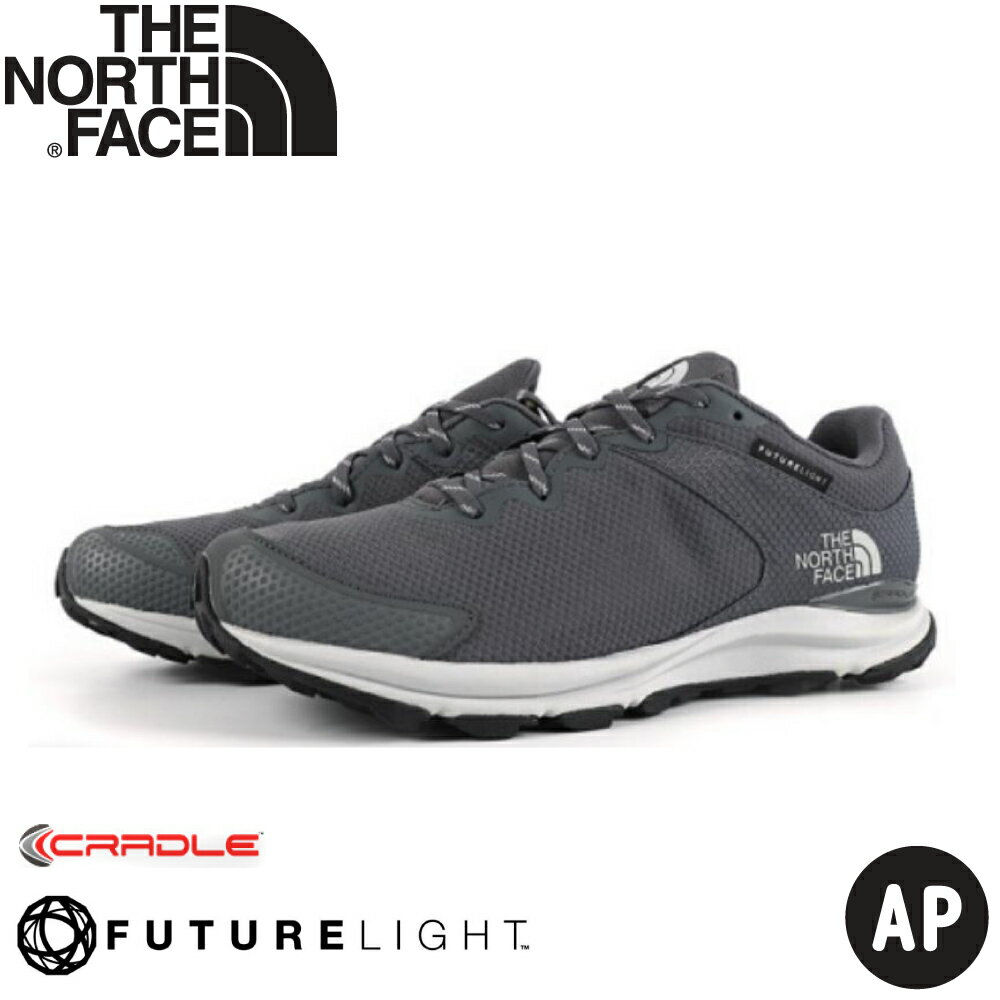 【The North Face 男 FL 防水健行鞋《灰》】4OA5/防水透氣野跑鞋/慢跑鞋/健行鞋