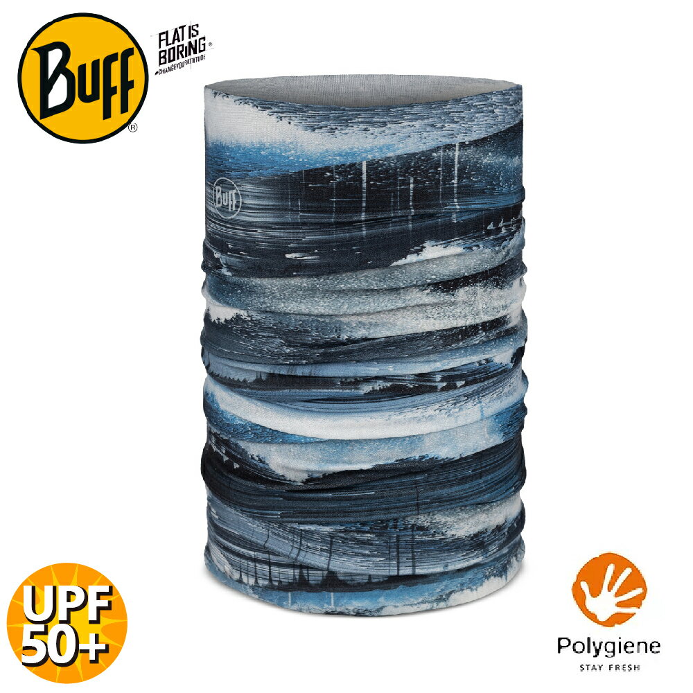 【BUFF 西班牙 經典頭巾 Plus《百浪滔滔》】134496/圍脖/帽子/口罩/圍巾/眼罩/萬用魔術頭巾