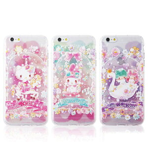 【Sanrio三麗鷗】繁花系列 彩繪空壓保護套 iPhone 6/6S Plus(5.5吋)