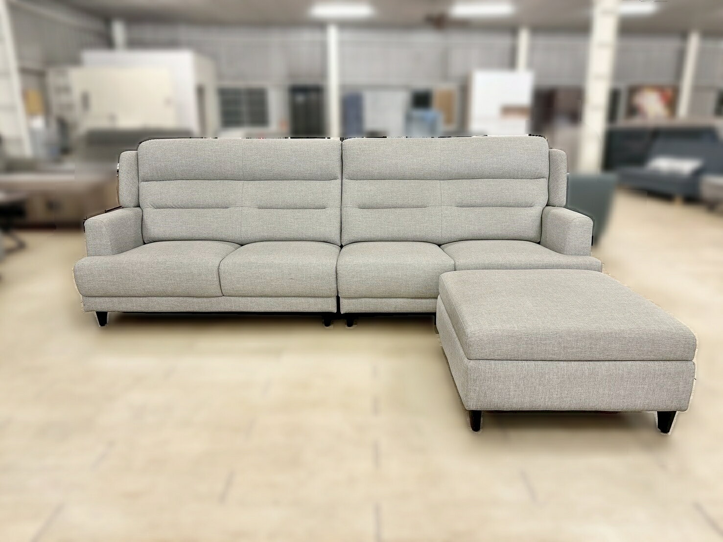 【尚品家具】※展品出清※ 668-02 捷品 耐磨皮L型腳椅款沙發