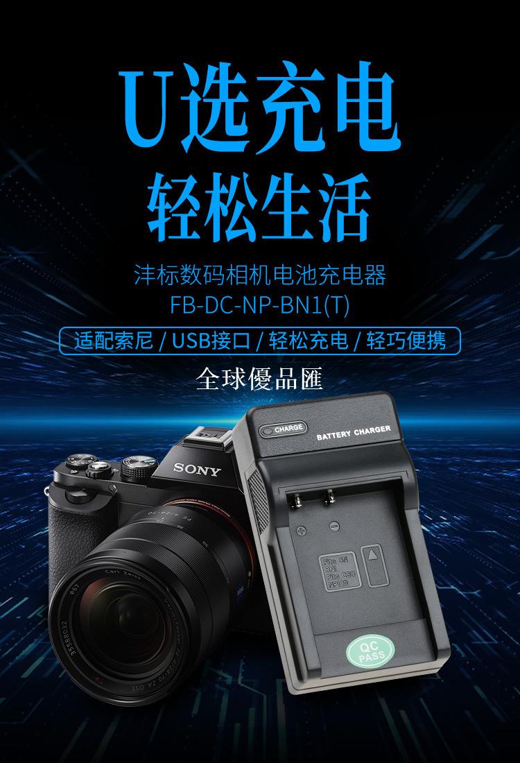 【全球優品匯】灃標NP-BN1充電器適用索尼DSC-W810 W530 W630 W570 W690相機座充