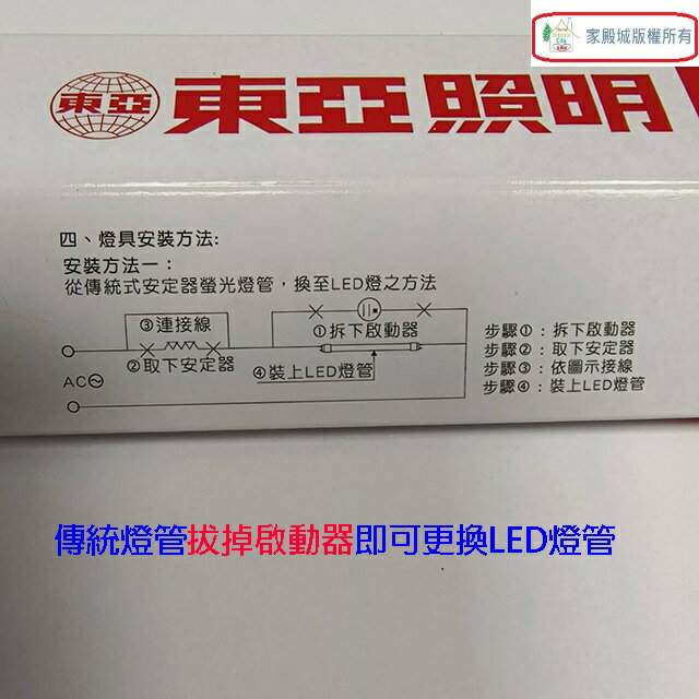 東亞 T8 LED 紅色 10W 燈管(2尺) 4