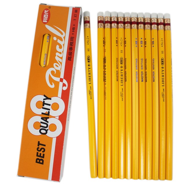 利百代 88鉛筆 HB 皮頭黃桿 事務鉛筆 /一小盒12支入(定70) 台灣製 辦公專用