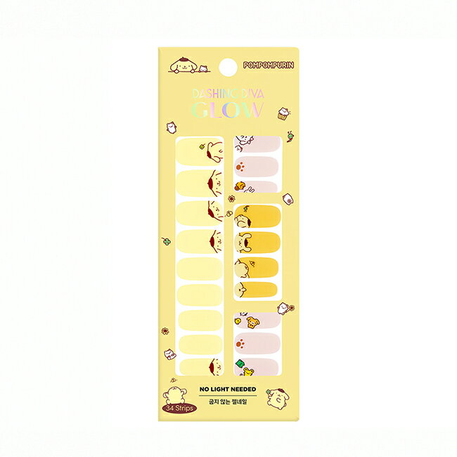 Dashing Diva x Sanrio characters Glow 薄型凝膠美甲貼-布丁狗