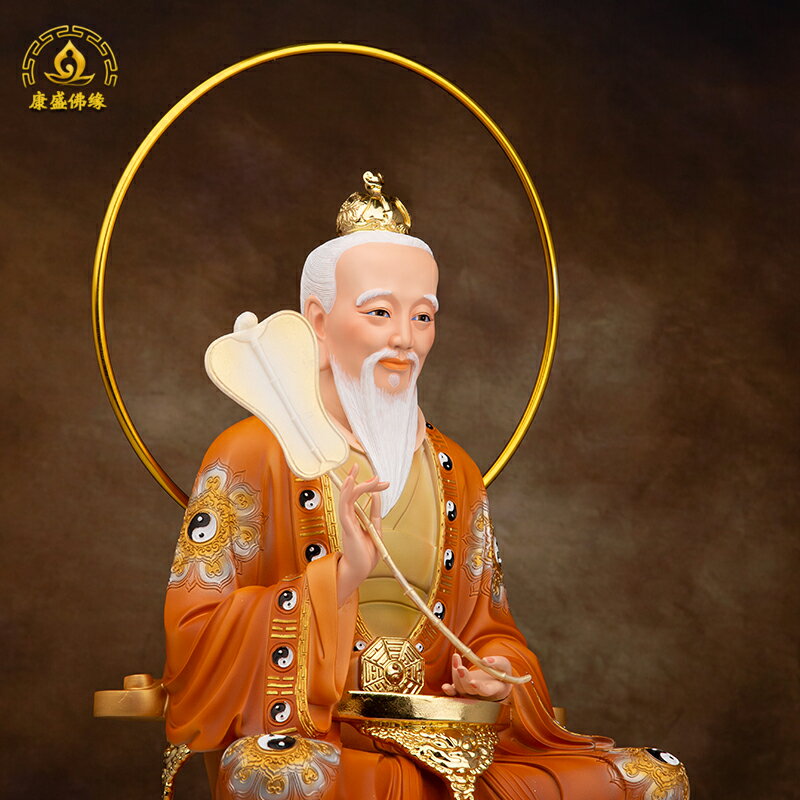 三清神像太上老君樹脂彩繪靈寶元始天尊三清道祖家用擺件圣豐佛像| 協貿