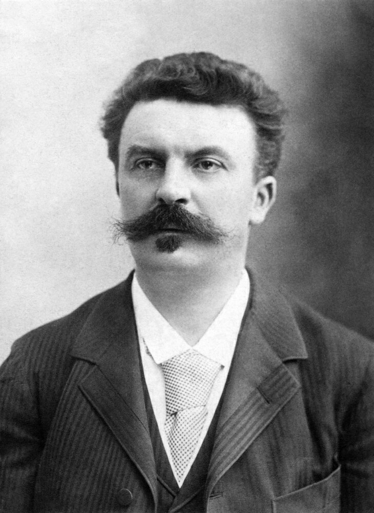 Posterazzi Guy De Maupassant N1850 1893 French Writer Original Cabinet Photograph By Nadar 