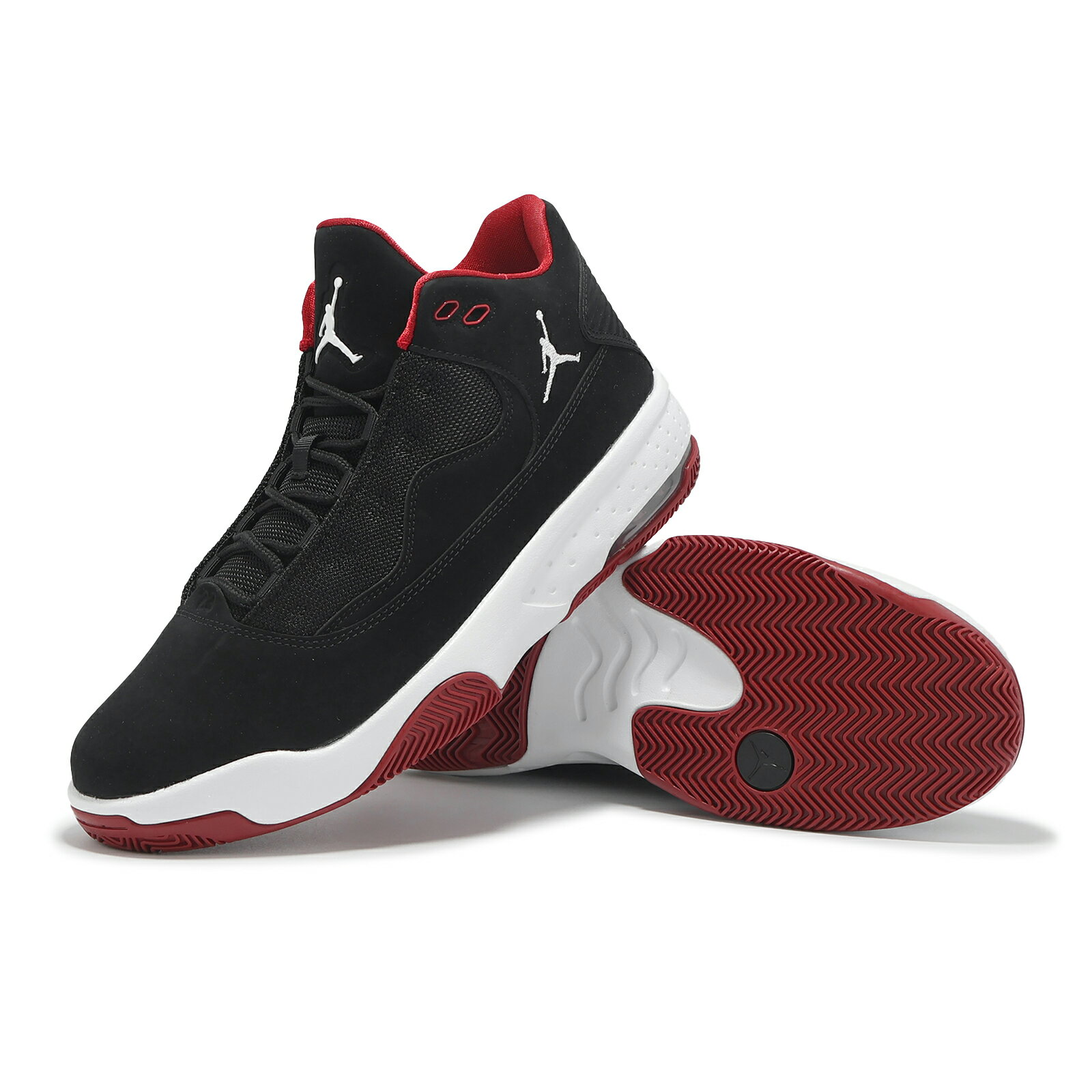 Nike 籃球鞋 Jordan Max Aura 2 男鞋 黑 紅 喬丹 氣墊 緩震 運動鞋 CK6636-016 6