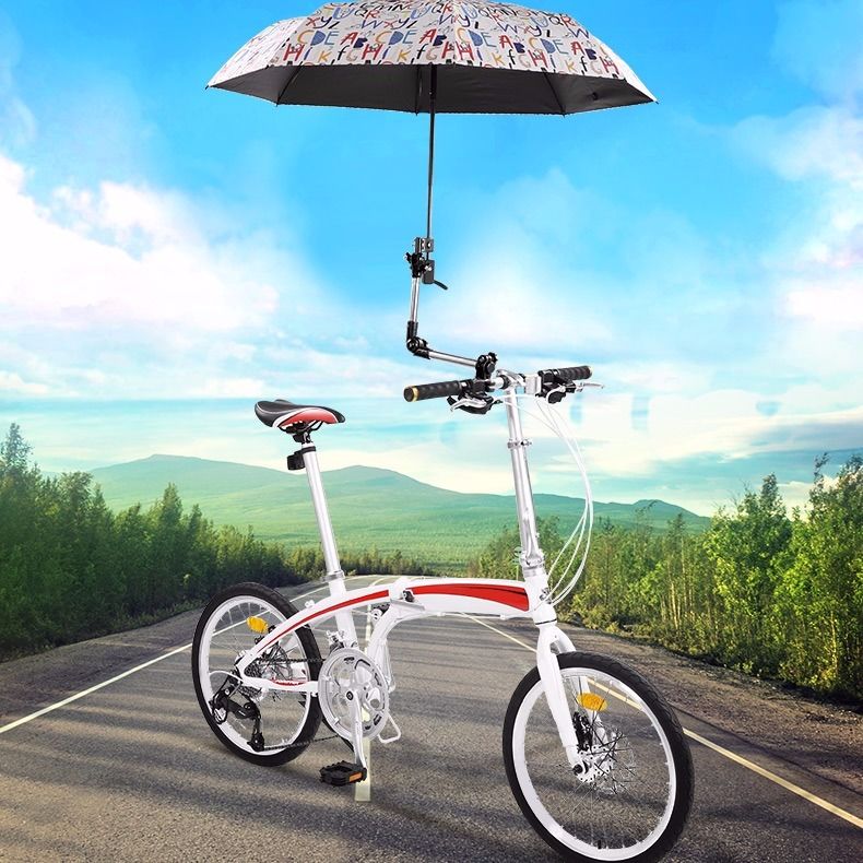 自行車傘架 自行車雨傘架傘支架電動車不銹鋼撐傘架電瓶車加厚遮陽傘支撐架 【CM5813】