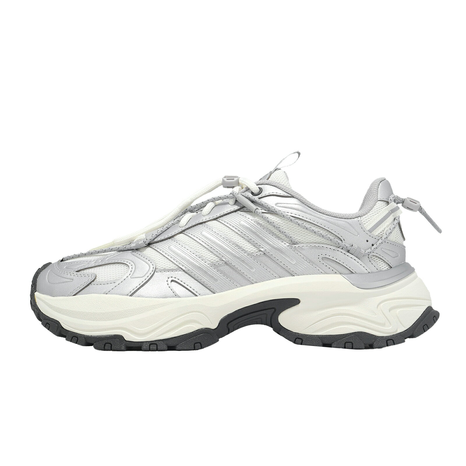 adidas 休閒鞋 Shadow Fever OD 男鞋 女鞋 白 銀 厚底 增高 老爹鞋 愛迪達 KJ1216