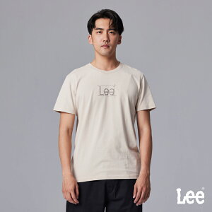 Lee 男款 長框小LOGO 短袖T恤 | Modern