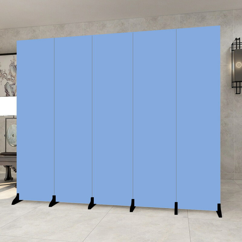 純色灰色屏風隔斷墻簡約客廳辦公室家用裝飾折疊移動折屏