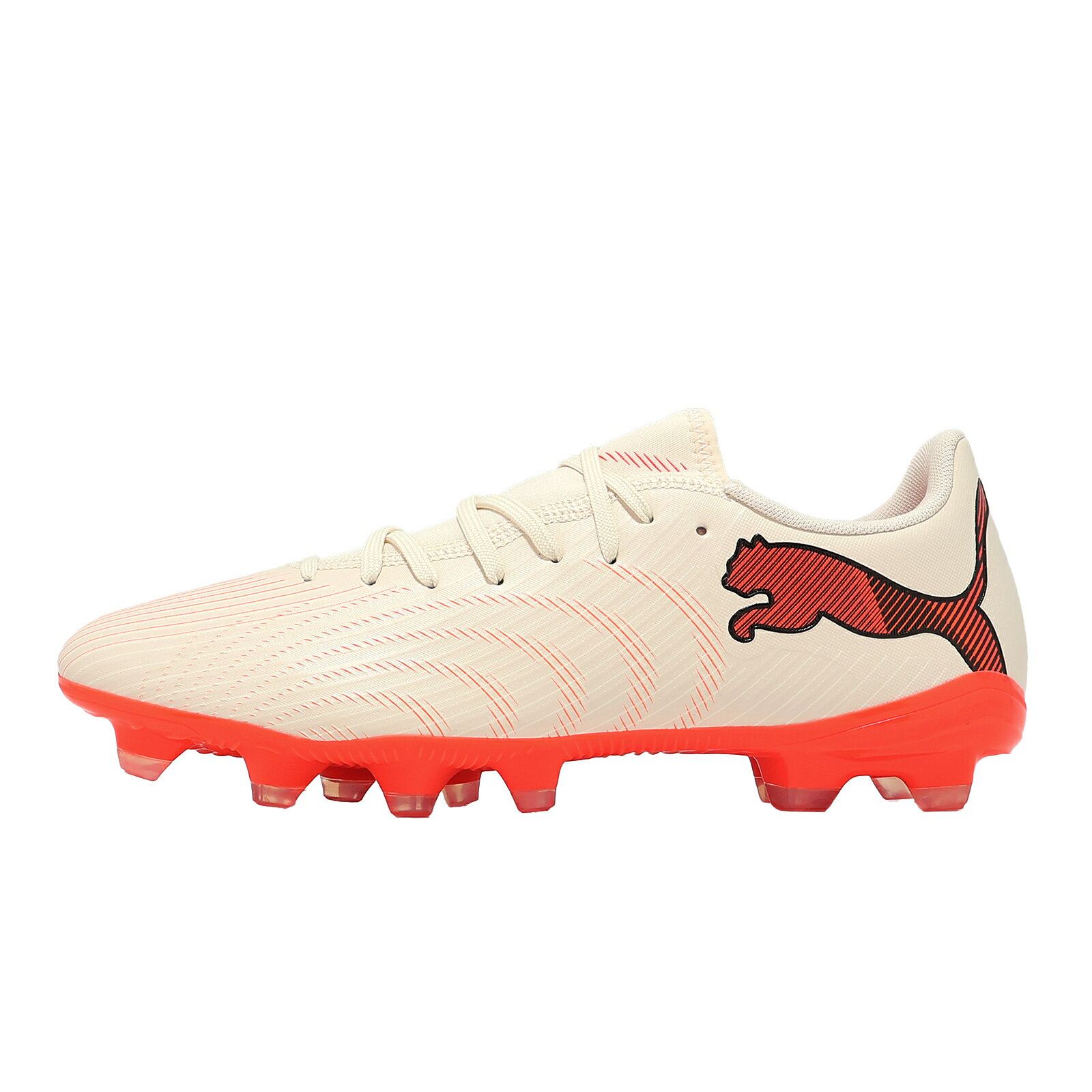 Puma 足球釘鞋 Future 9 Play FG/AG 男鞋 米白 短草皮 浮雕紋 109170-01