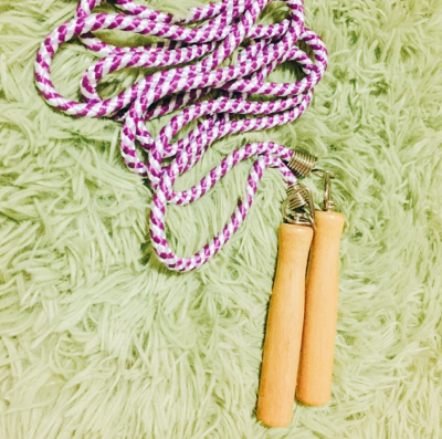 台灣製造跳繩/木製把手/超耐鐵環【Fitek健身網】