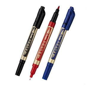 [COSCO代購4] W129592 Pentel 雙頭油性筆 36支/盒