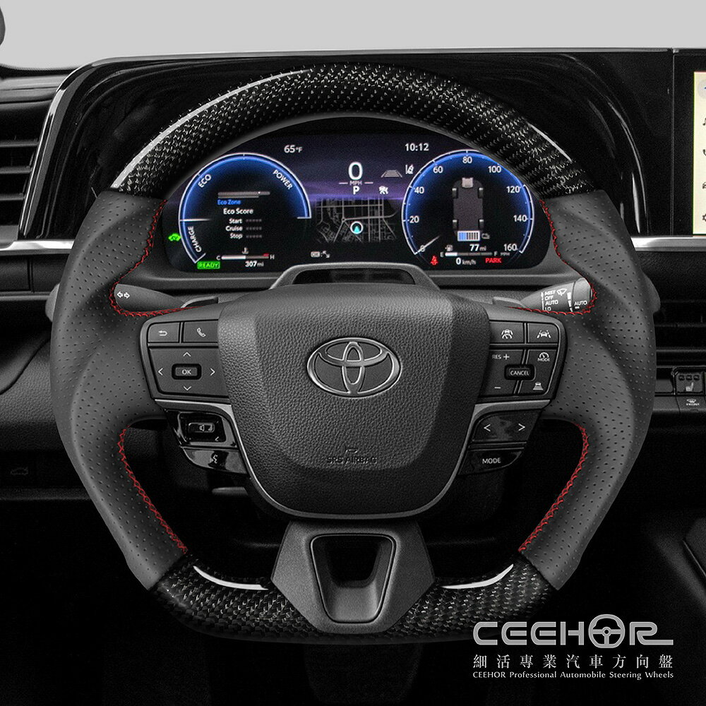 [細活方向盤] 正碳纖維款 CAMRY 11代 ALPHARD 4代 VELLFIRE 3代 TOYOTA 豐田 變形蟲方向盤 1
