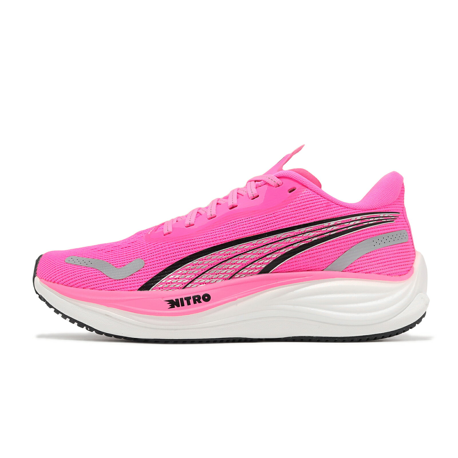 Puma 慢跑鞋 Velocity Nitro 3 Wn 女鞋 粉紅 黑 氮氣中底 緩衝 路跑 運動鞋