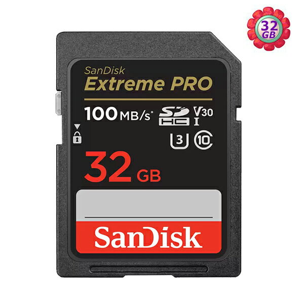 SanDisk 32GB 32G SD【100MB/s Extreme Pro】SDXC SDSDXXO-032G 4K U3 A2 V30 相機記憶卡【序號MOM100 現折$100】