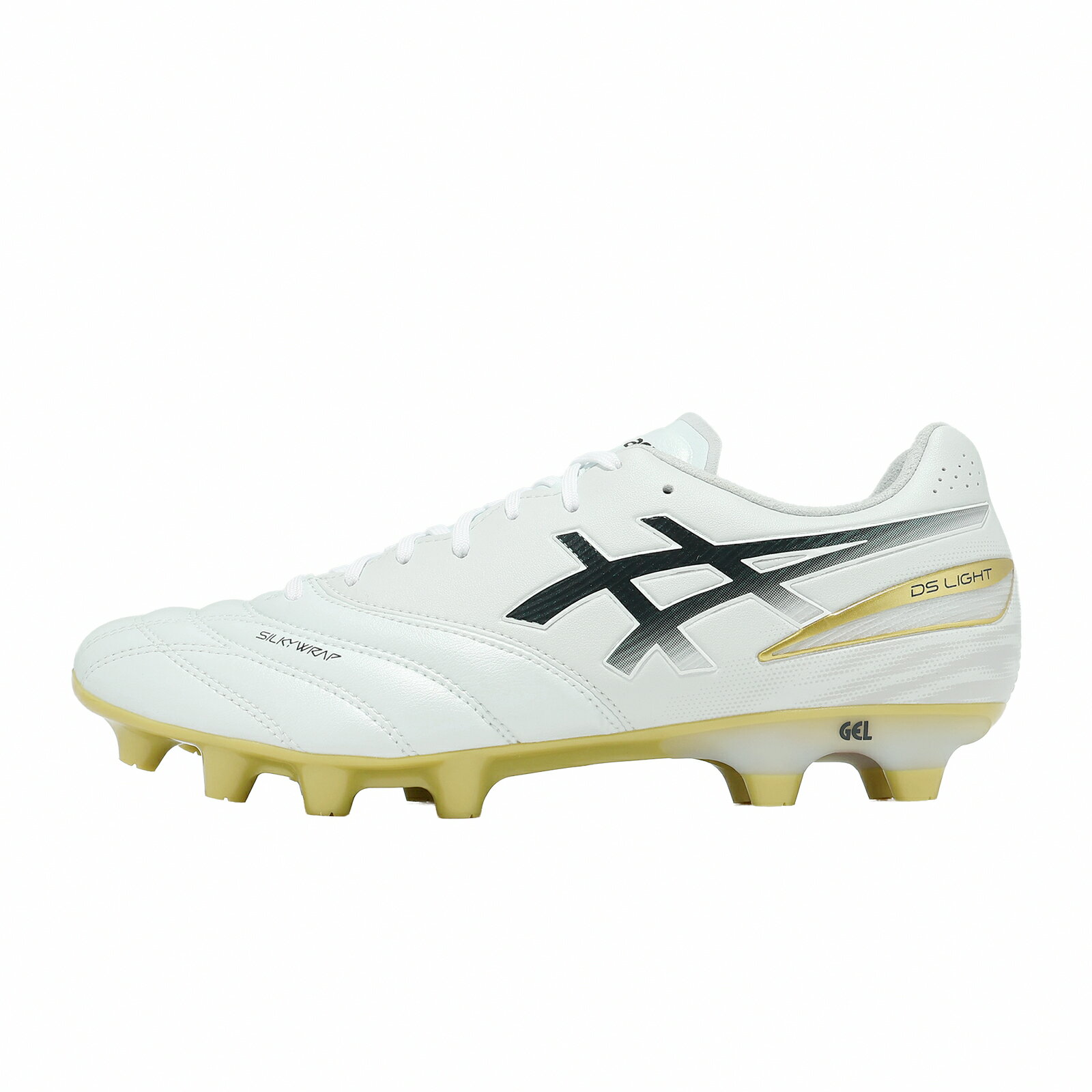 Asics 亞瑟士 足球釘鞋 DS Light Pro 2E 寬楦 男鞋 白 皮革 緩衝 抓地 1103A122103