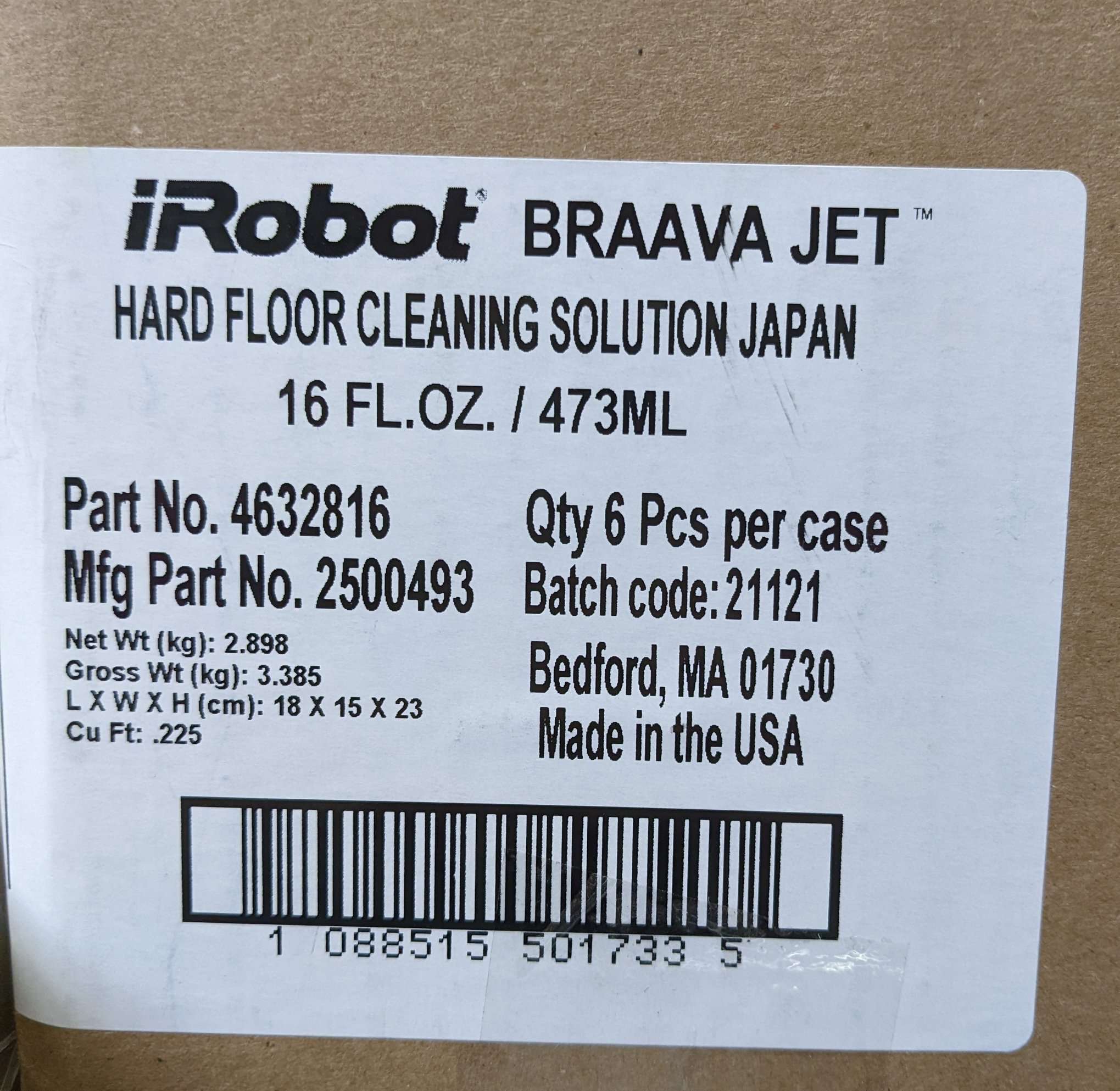 3美日直購】iRobot 原廠Braava Jet m6/240 清潔劑1罐473ml 適用擦地拖