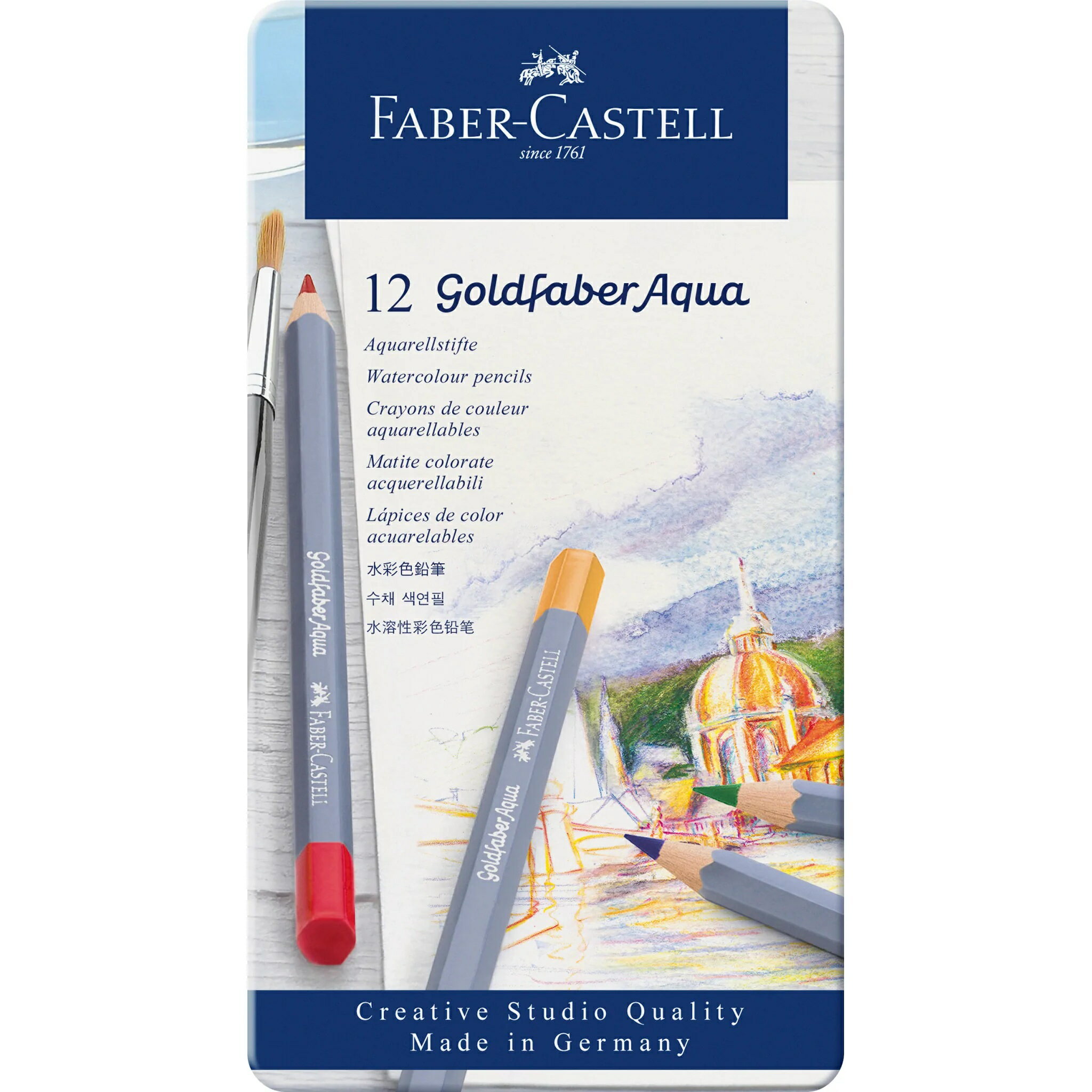 Faber-Castell golderfaber 創意工坊水彩色鉛筆  12色 114612【領券滿額再折千8/31止】