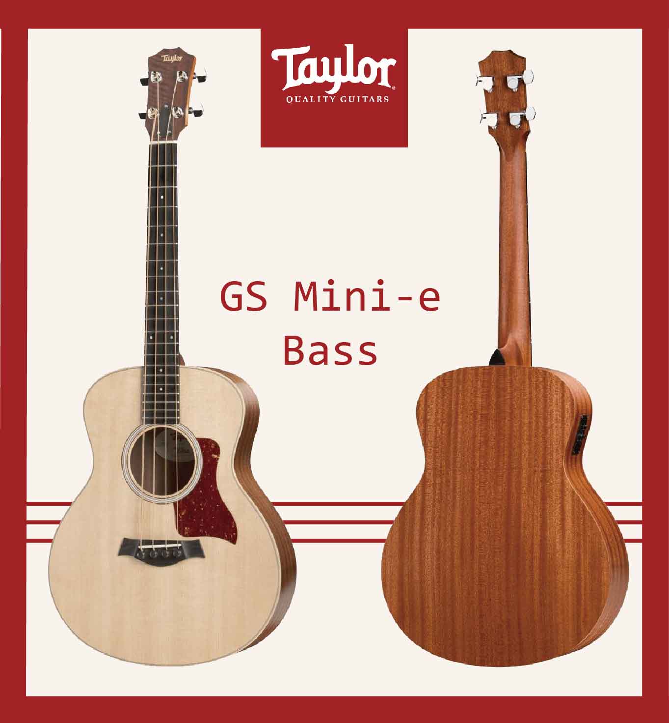 【非凡樂器】Taylor 【GS Mini-e Bass 】美國知名品牌電木吉他/公司貨/全新未拆箱/加贈原廠背帶/公司貨保固