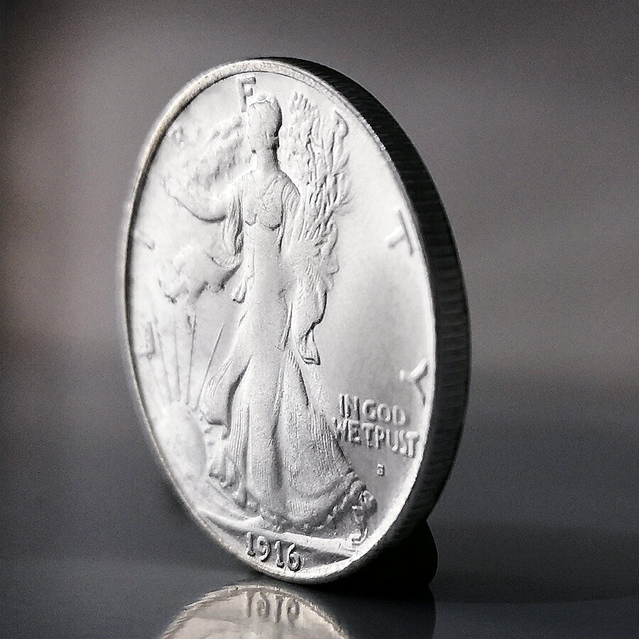 1916雙面行走女神半美元銀幣魔術幣道具硬幣外國自由女神鷹洋| 協貿國際日用品生活3館| 樂天市場Rakuten