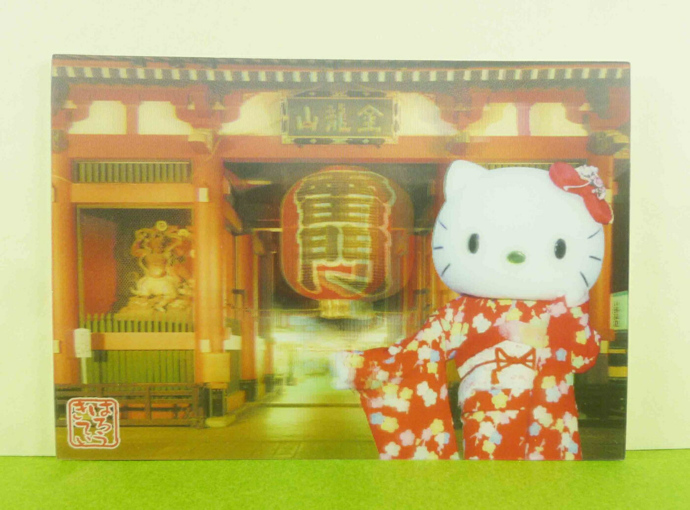 【震撼精品百貨】Hello Kitty 凱蒂貓 明信片-雷門 震撼日式精品百貨