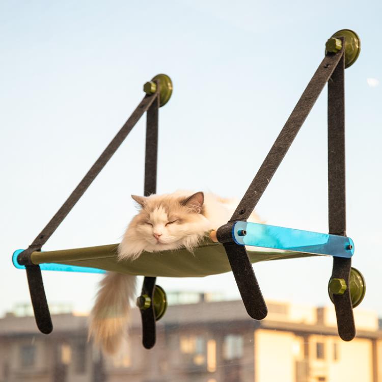 貓吊床 貓咪吊床窩吸盤式吊籃窗戶掛窩曬太陽神器貓秋千玻璃吊床貓咪用品