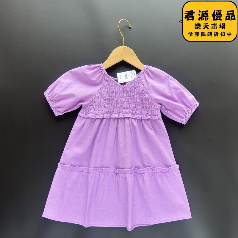 洋裝 女童洋裝 澳洲女童棉麻連衣裙 夏裝連衣裙 嬰兒童薄短袖v領公主禮服裙 連衣裙