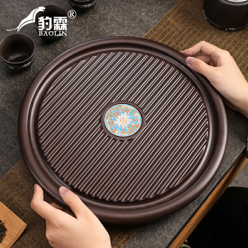 電木茶盤長方形 圓形電膠木小號茶臺托盤家用簡約功夫茶具茶海
