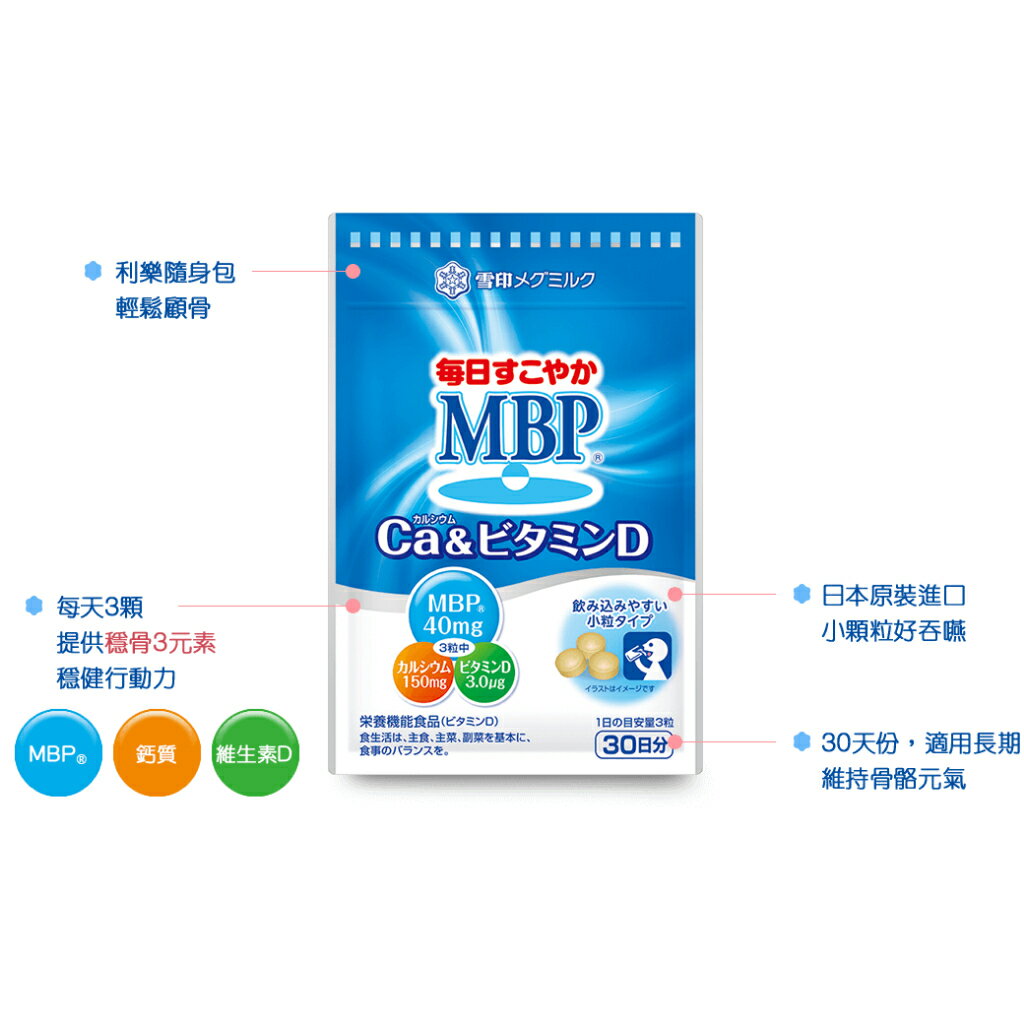 【櫻田町】★現貨★ 雪印MBP錠   90顆/包 鈣質&維生素D 健康UPUP~