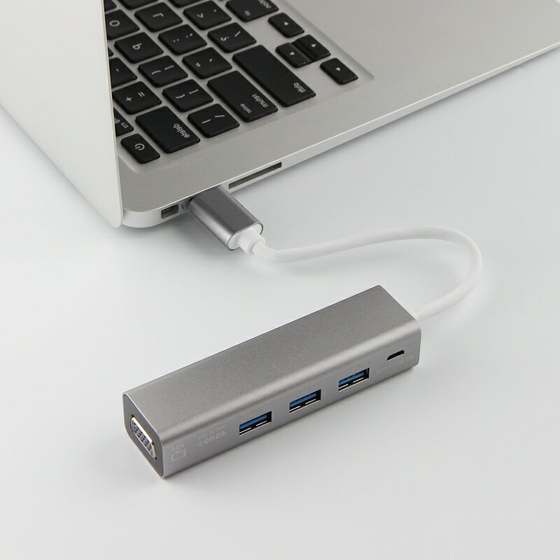 USB3.0轉換器小米筆記本RedmiBook電腦轉接USB/VGA投影儀USB