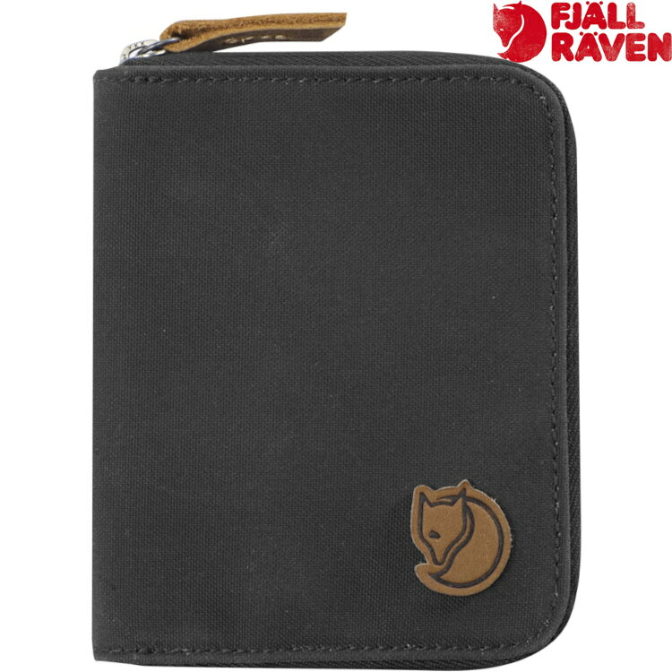 Fjallraven 北極狐 Zip Wallet 復古拉鍊皮夾/錢包/短夾 24216 030 深灰