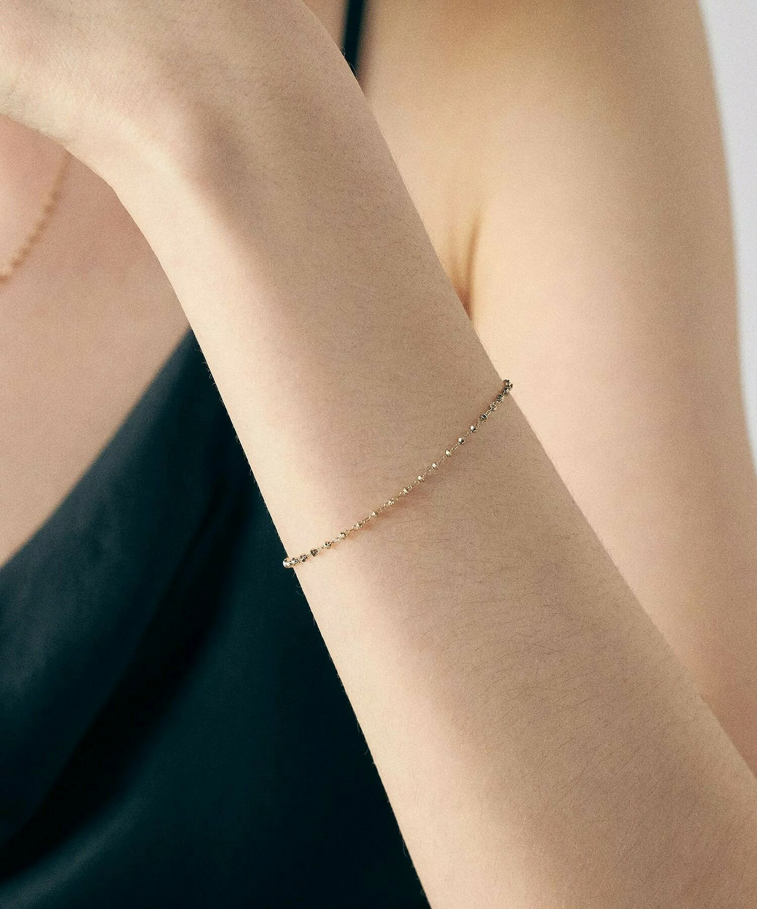 [bijoux] ete  K18RBG e_Grain經典轉珠手鍊 | 手鍊 送禮 情人節 [Rakuten Fashion]