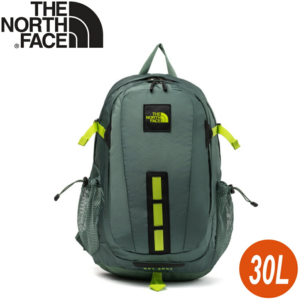 【The North Face HOT SHOT 雙肩包 30L《鴨綠/草綠》】3KYJBDO/登山/後揹包/旅行/通勤包