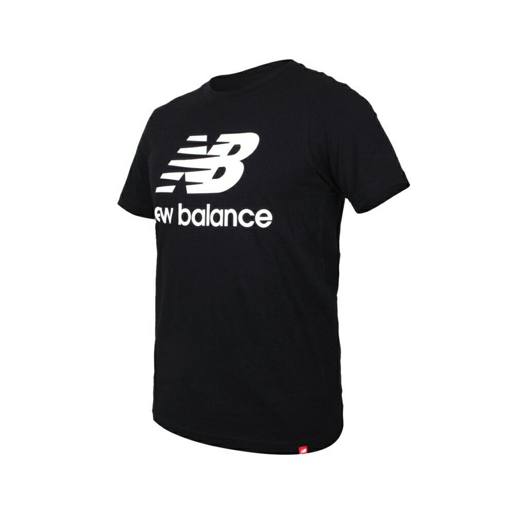 NEW BALANCE 男短袖T恤(純棉 慢跑 休閒 上衣 NB「AMT01575BK」≡排汗專家≡eventc