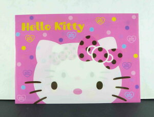 【震撼精品百貨】Hello Kitty 凱蒂貓 文件袋附扣-粉點大臉 震撼日式精品百貨