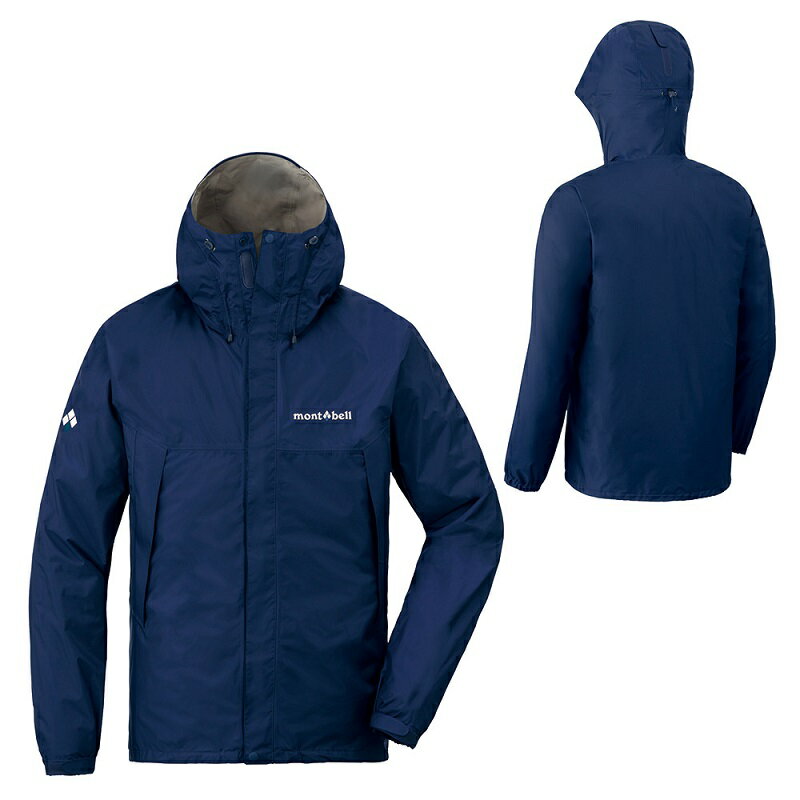 【【蘋果戶外】】mont-bell 1128600 深藍 日本 男 防水透氣外套 類Gore-tex 防水外套 雨衣 風衣 風雨衣