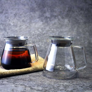耐熱玻璃咖啡壺掛耳手沖咖啡帶蓋分享壺底壺帶刻度美式滴漏式器具