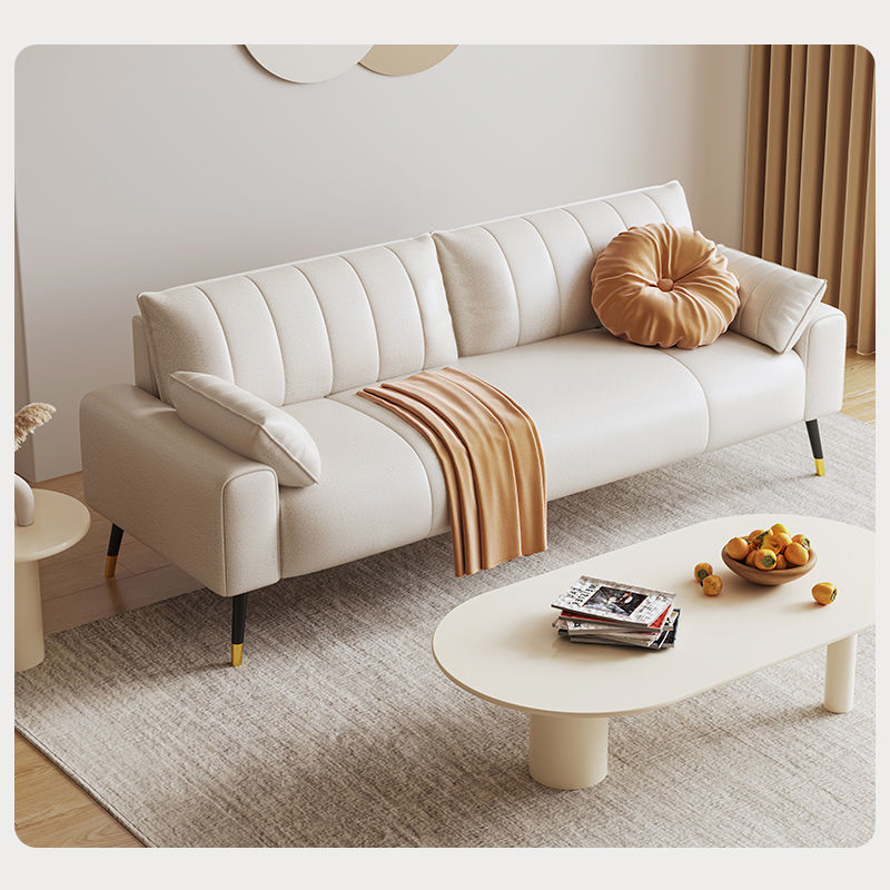 簡約現代科技布沙發小戶型網紅款客廳服裝店出租房雙人三人小沙發
